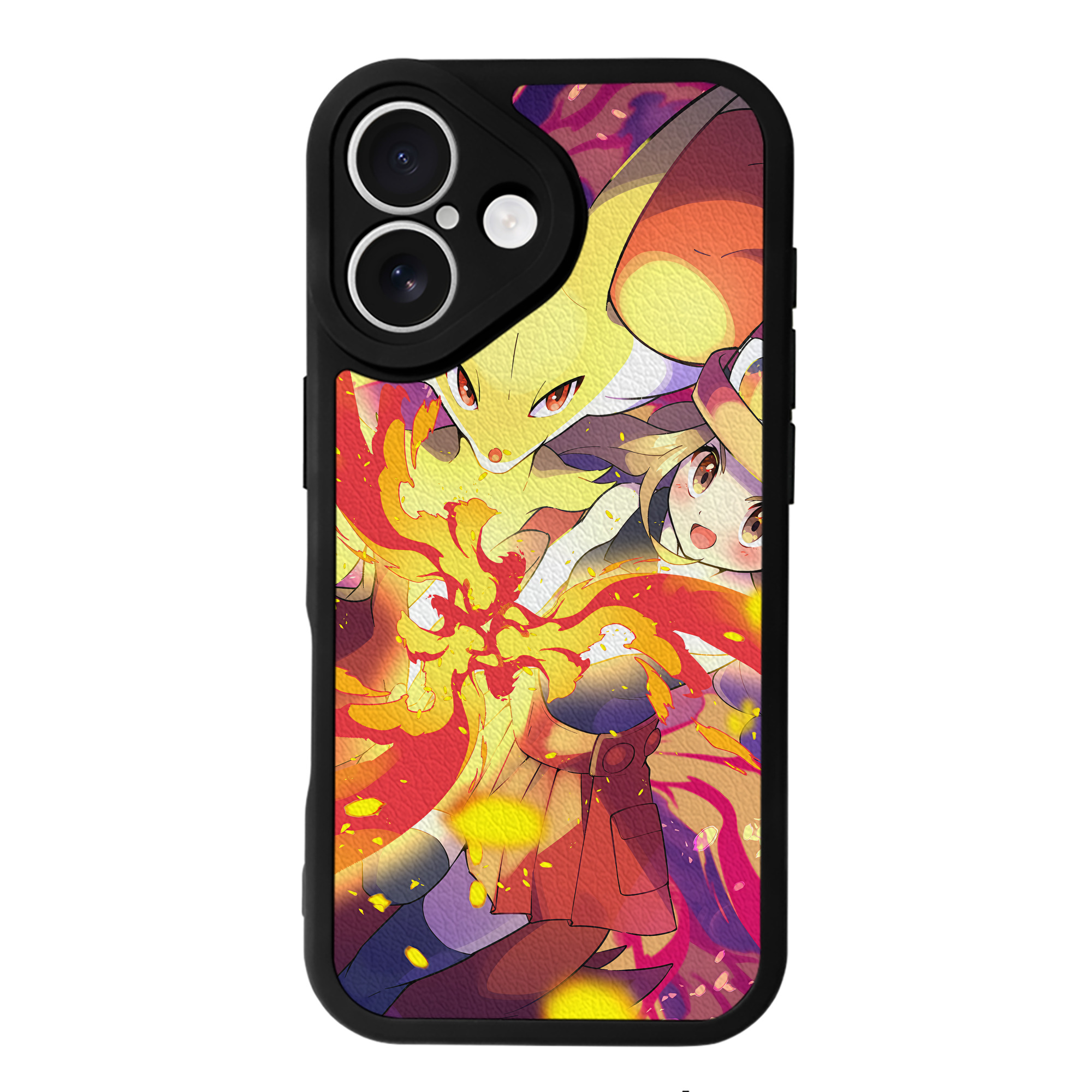 （画像用） ポケットモンスター Pokémon 【iPhone 16シリーズ対応】シリコンスマホケース（レザー調） 材質：シリコン